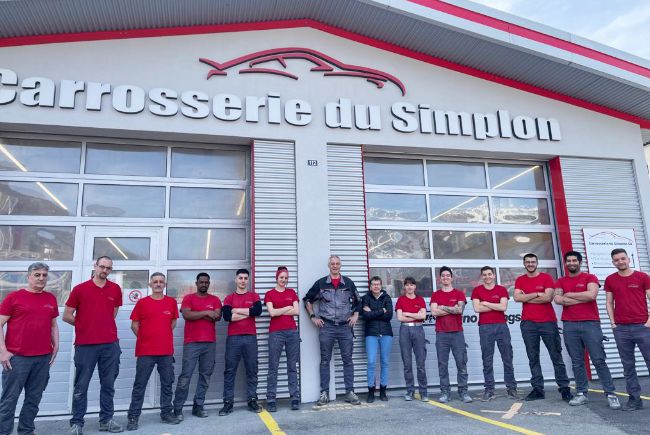 Collaborateurs de la Carrosserie du Simplon Martigny SA